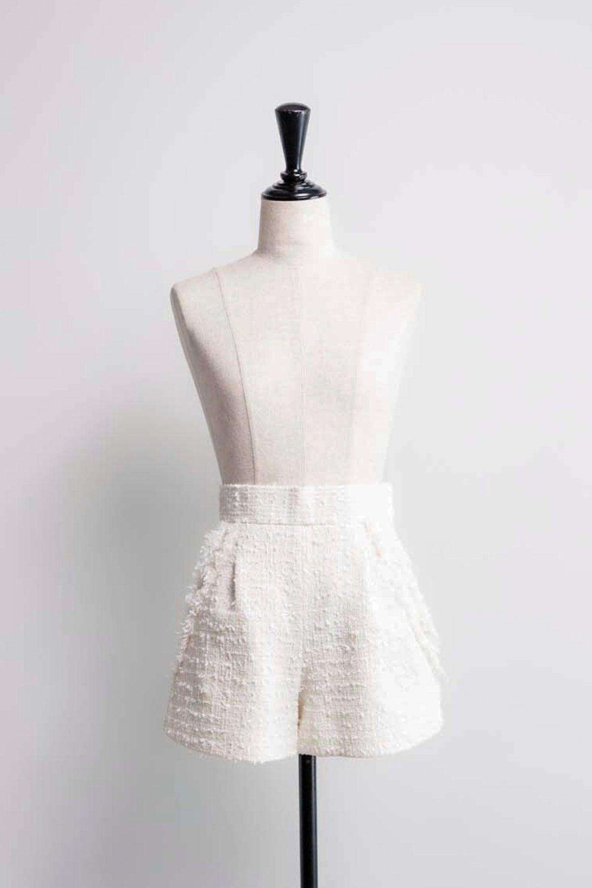 【完売品】シェリエ　sheller フリンジツイードショートパンツ sheller フリンジツイードショートパンツ （sheller フリンジ