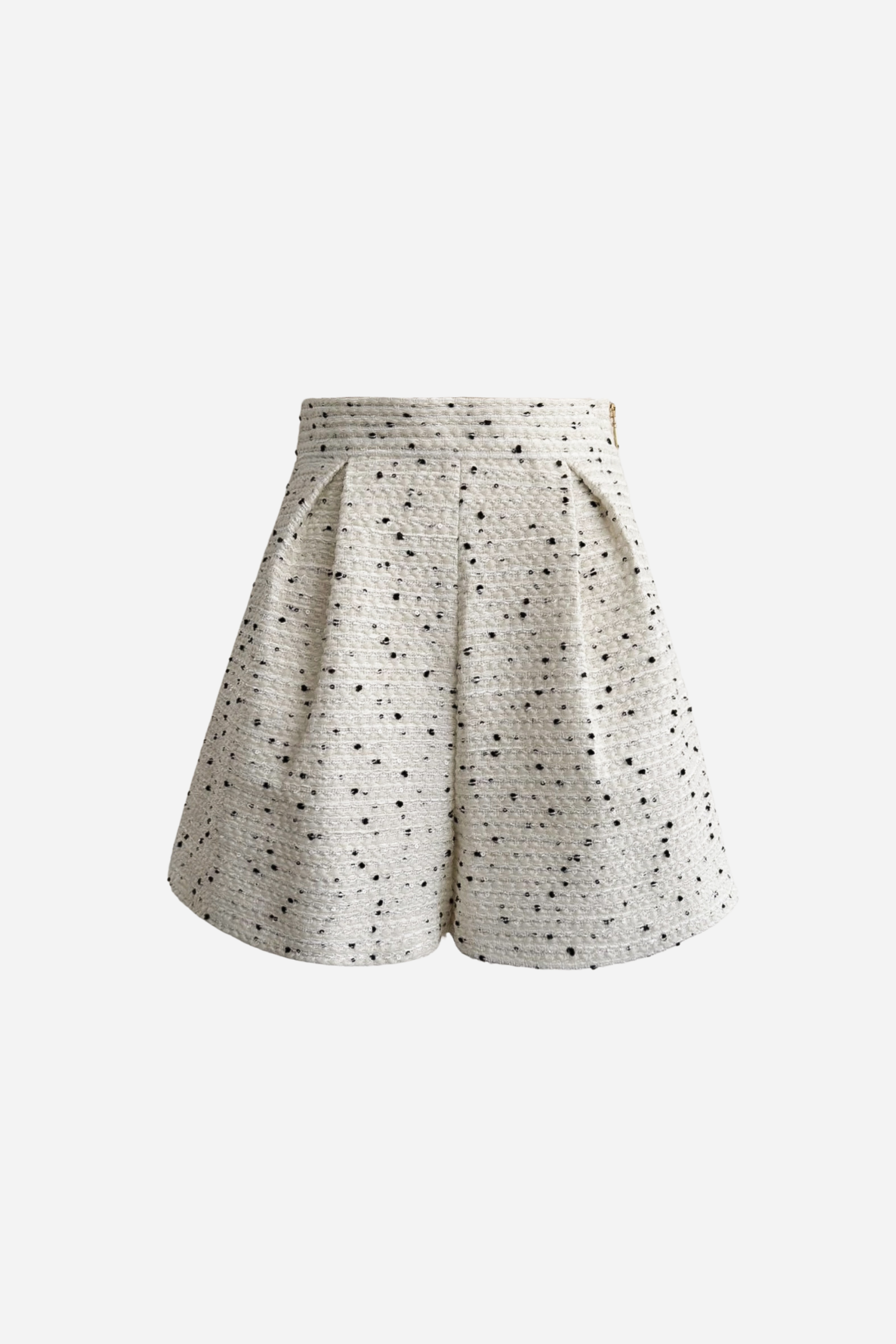 シェリエ Sheller スカート ショートパンツ Dot tweed zip short pants – shéller / シェリエ