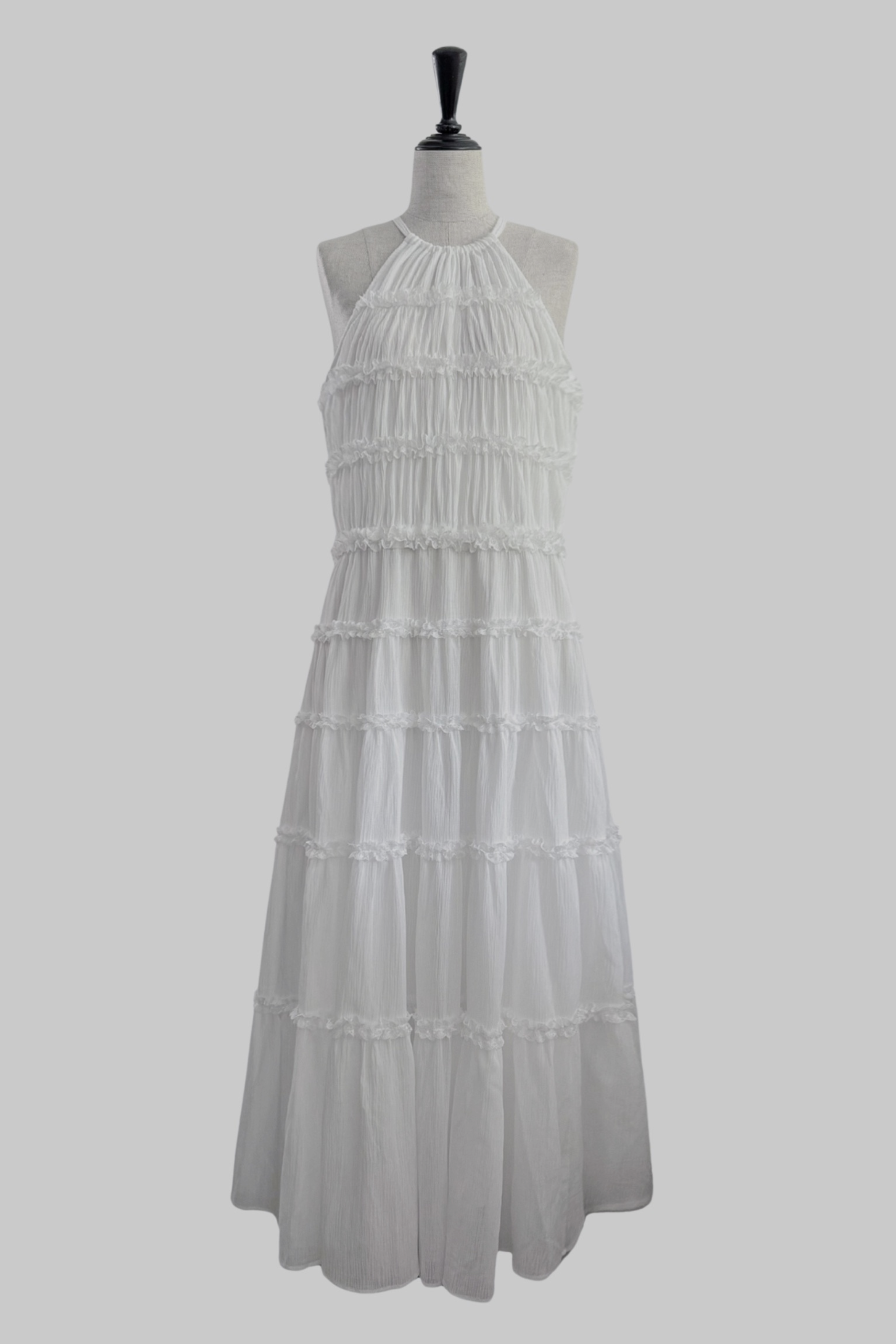 【極美品】sheller 2way lace stripe long dress 2way lace stripe long dress – shéller / シェリエ