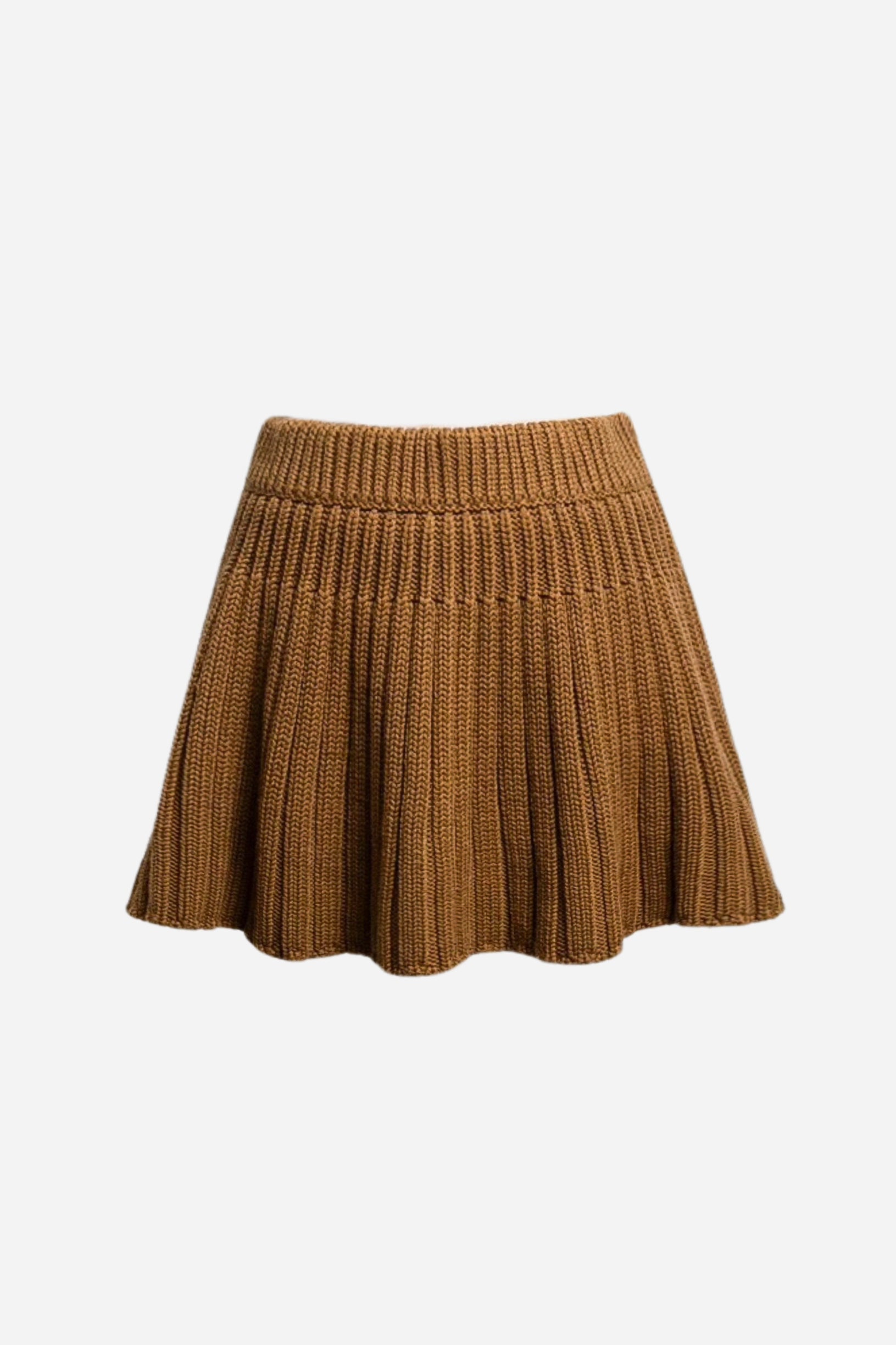 pleated knit mini skirt – shéller / シェリエ pleated knit mini skirt – shéller / シェリエ