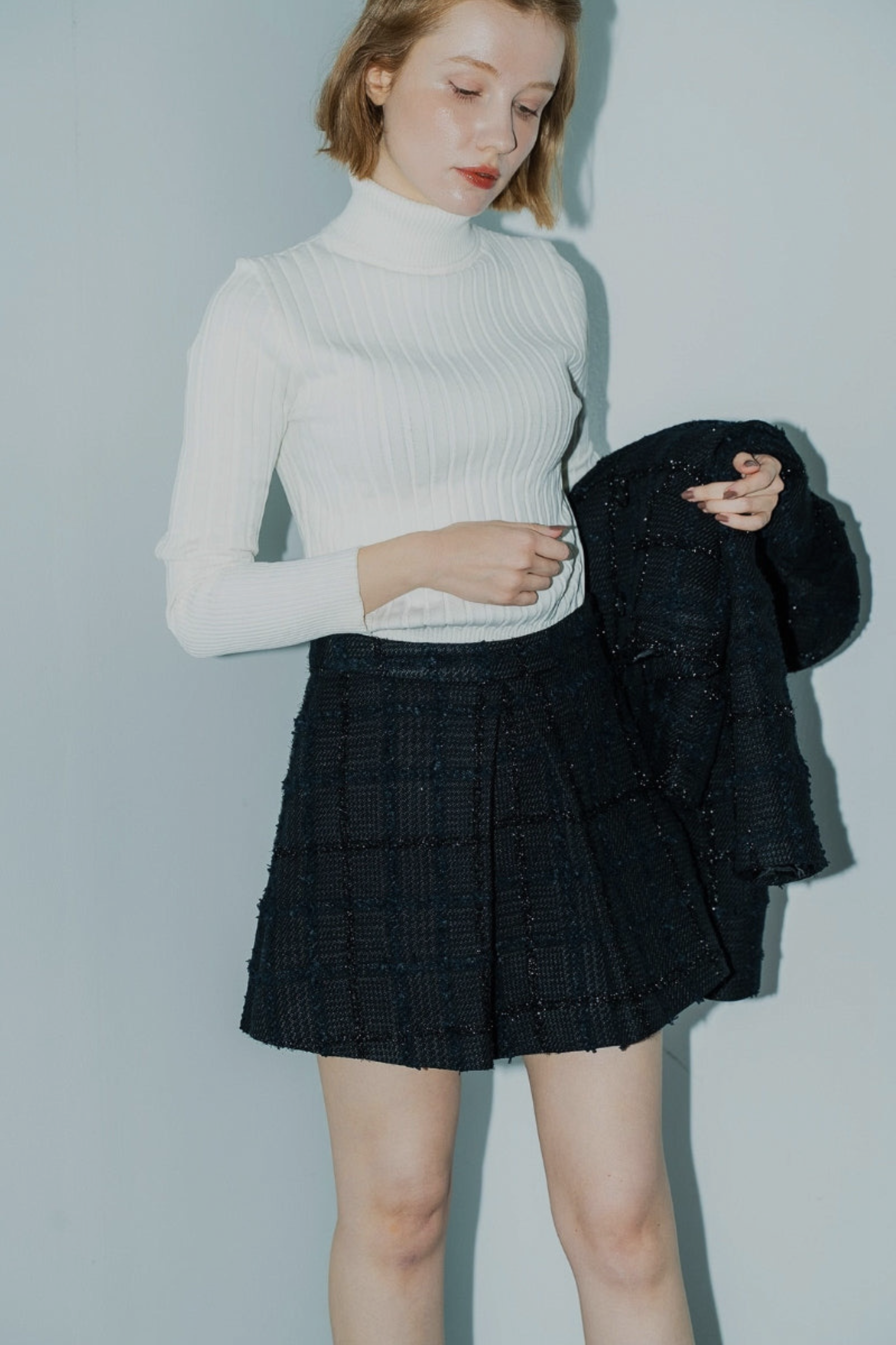 ベーシックロングスリーブリブニット – shéller / シェリエ ベーシックロングスリーブリブニット – shéller / シェリエ