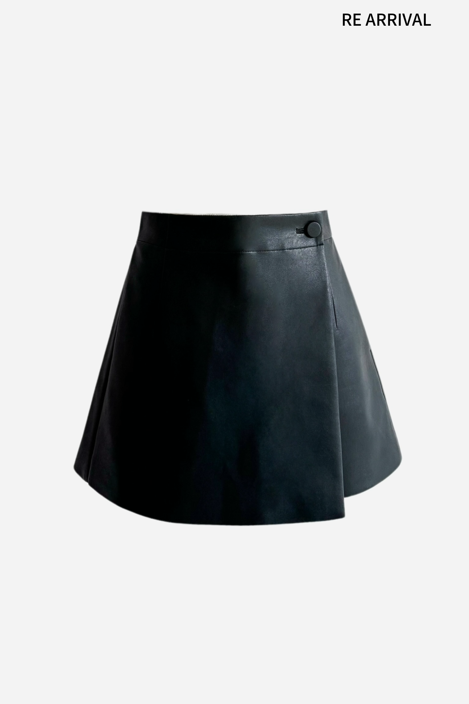 sheller leather like wrap culottes ブラック leather like wrap culottes – shéller / シェリエ