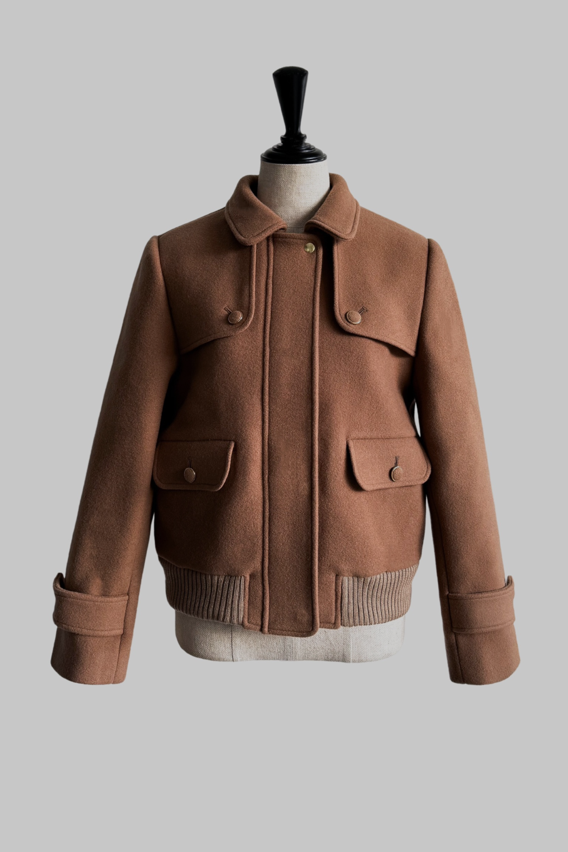 pure lambs wool jacket coat – shéller / シェリエ pure lambs wool jacket coat – shéller / シェリエ