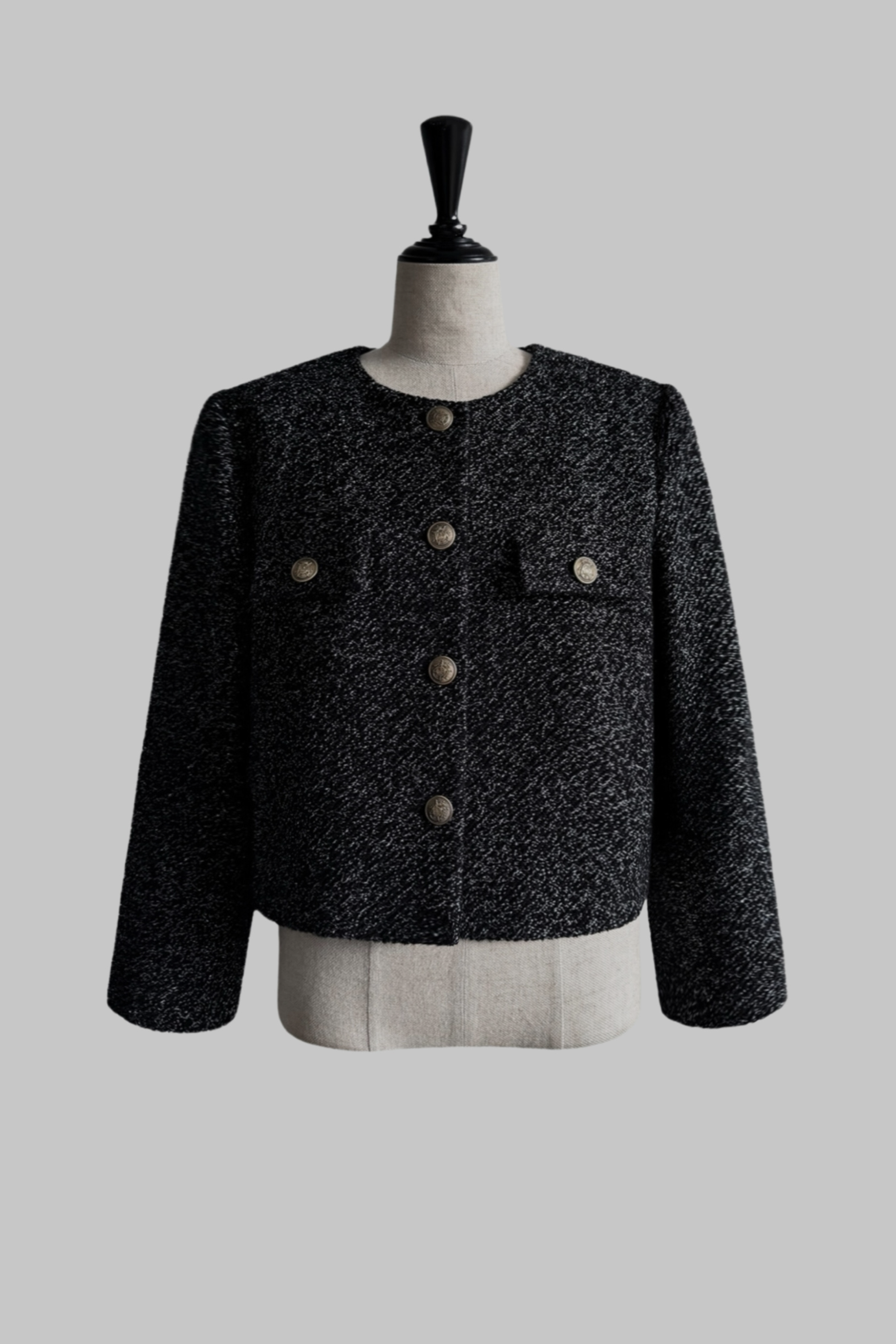 シェリエGlitter tweed jacket Black美品 Glitter tweed jacket – shéller / シェリエ