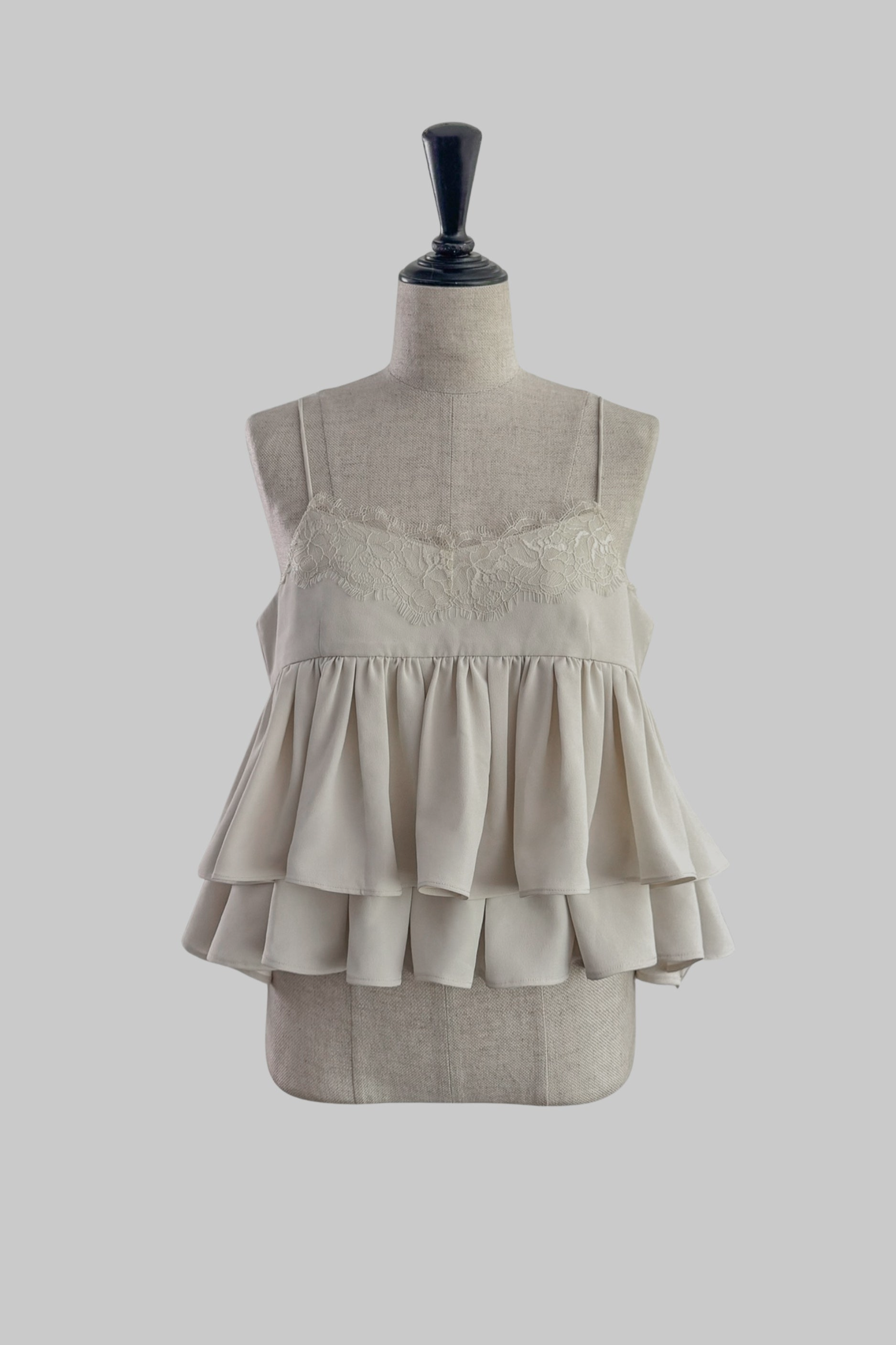 Lace Tiered Camisole – shéller / シェリエ Lace Tiered Camisole – shéller / シェリエ