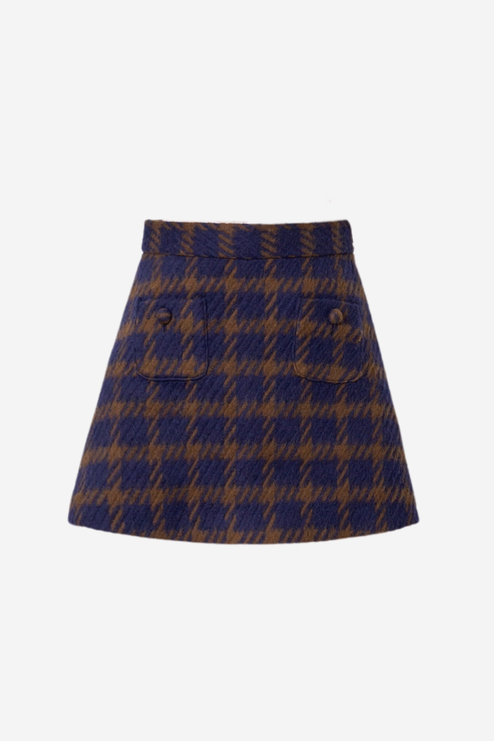 angora check tweed skort – shéller / シェリエ angora check tweed skort – shéller / シェリエ