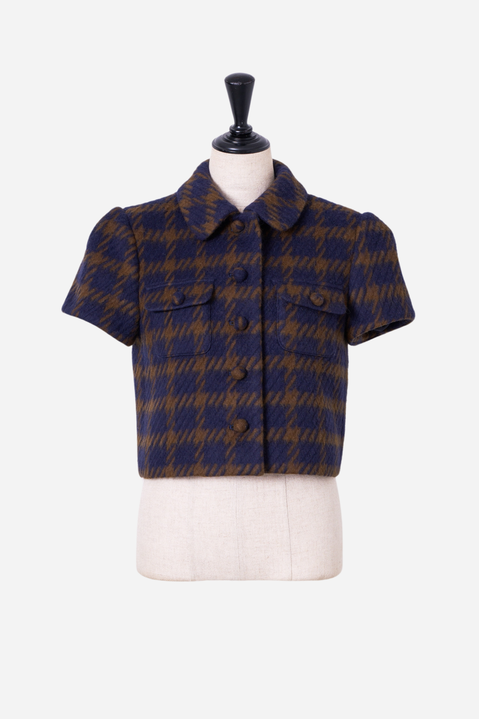 angora check tweed jacket – shéller / シェリエ angora check tweed jacket – shéller / シェリエ