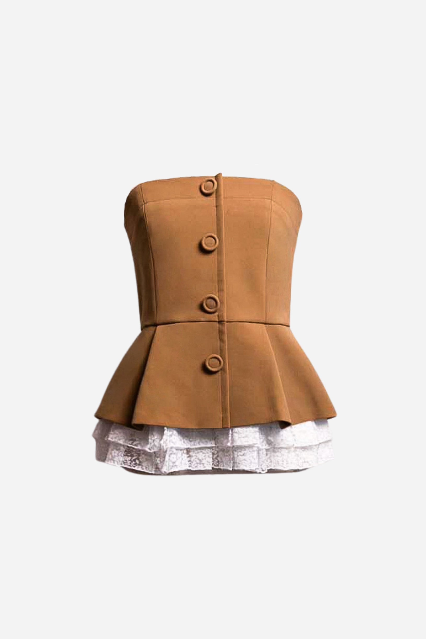 シェリエ pleated lace layered bustier シェリエ pleated lace layered bustier sheller pleated lace