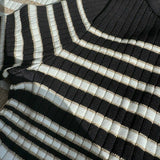 robe d'amarrage en tricot à bordure de paillis