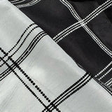robe chemise longue à carreaux floqués