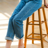 straight denim pants