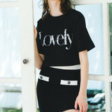 bijou button knit skirt