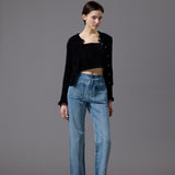 【年末年始出荷アイテム】 velour like ensemble knit