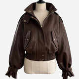 【4月上旬】Soft Edge Leather Blouson