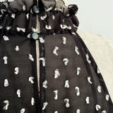 airy dot flare tops