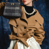 2way short trench coat