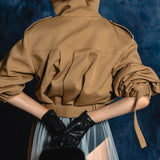 2way short trench coat