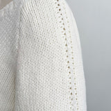 【即納】Textured V Neck Knit