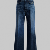 OKAYAMA flap pocket flare denim