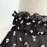 airy dot flare tops