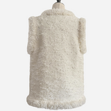 flower spangle tweed gilet