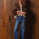 Soft Edge Leather Blouson