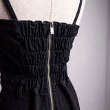 robe midi en jean avec fermeture éclair au dos