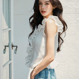 2way Airy Frill Knit Camisole