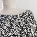 bijou button bubble cropped knit