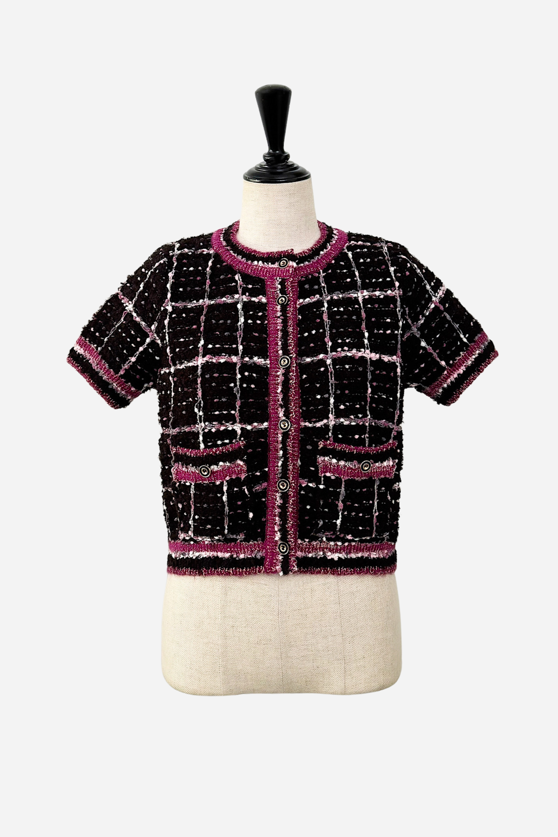 check tweed cardigan – shéller / シェリエ check tweed cardigan – shéller / シェリエ