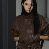 Soft Edge Leather Blouson