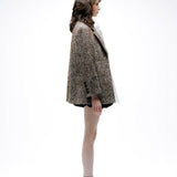 Herringbone Over Size Jacket Coat