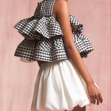 Bloom Gingham Tops