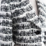 fur line tweed jacket