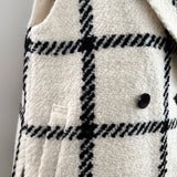 big check tweed gilet