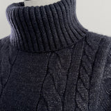 Half Sleeve Cable Turtle Knit