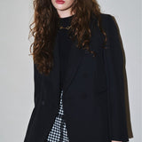 veste sur mesure à double boutonnage avec motif cousu