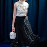 2way dot bloom skirt