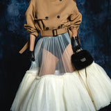 2way short trench coat