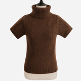 Half Sleeve Cable Turtle Knit