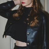 Blouson aviateur en simili cuir