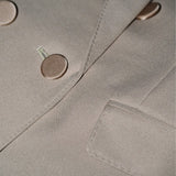 veste sur mesure à double boutonnage avec motif cousu