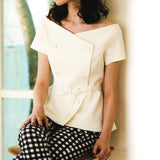 Off Shoulder Jacket Tops