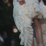 back long ruffle skirt
