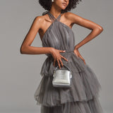 Tiered Tulle Back Ribbon Dress