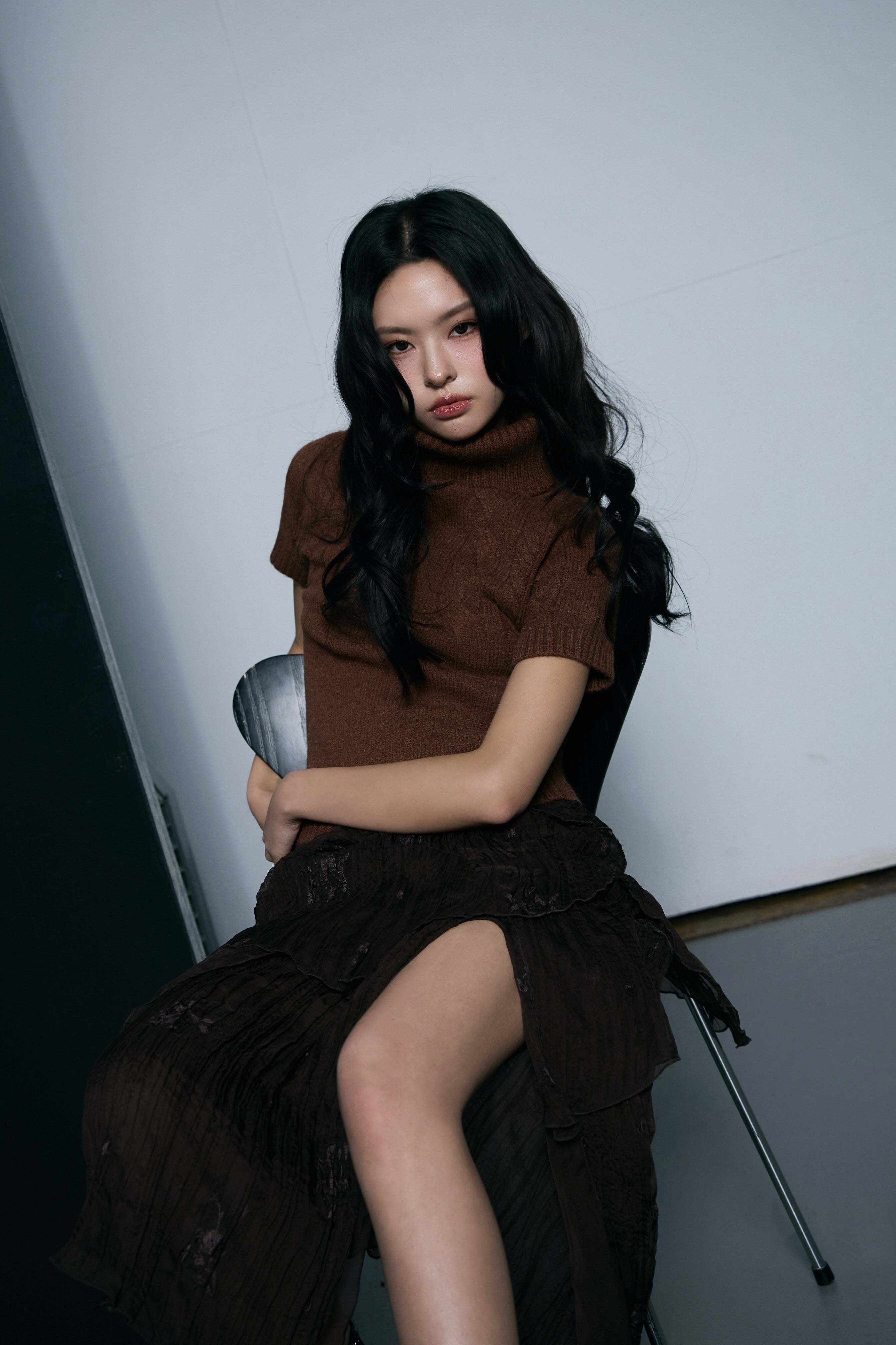 line sheer frill blouse – shéller / シェリエ