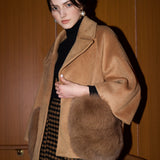 FOX FUR pocket tailored middle coat