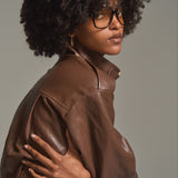 Soft Edge Leather Blouson
