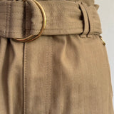 waist mark denim like short pants