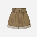 waist mark denim like short pants